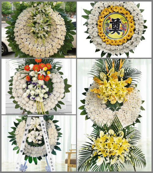 山东临沂兰陵县卞庄街道代村村花圈速递